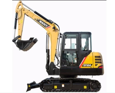 Sales of second-hand Sany 55 crawler excavator in stock