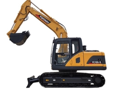 Second-hand excavator Sales of new Yuchai excavator YC135