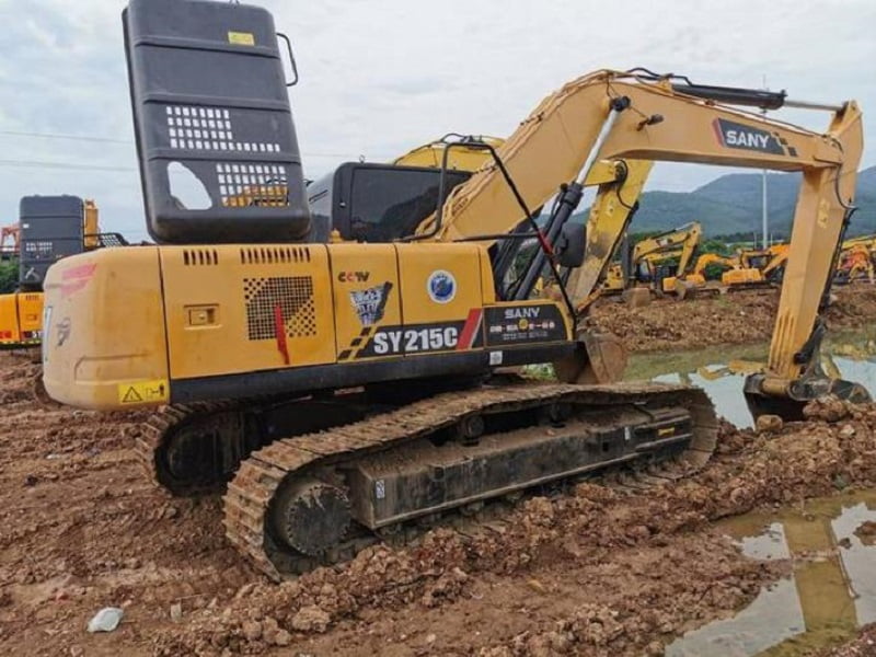 Used Sany Excavator SY215 Medium crawler excavator